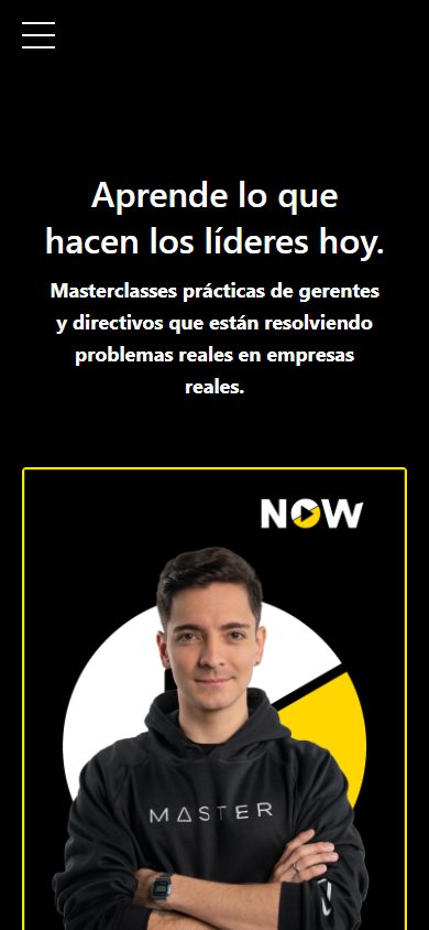 CertiProf NOW website on a phone